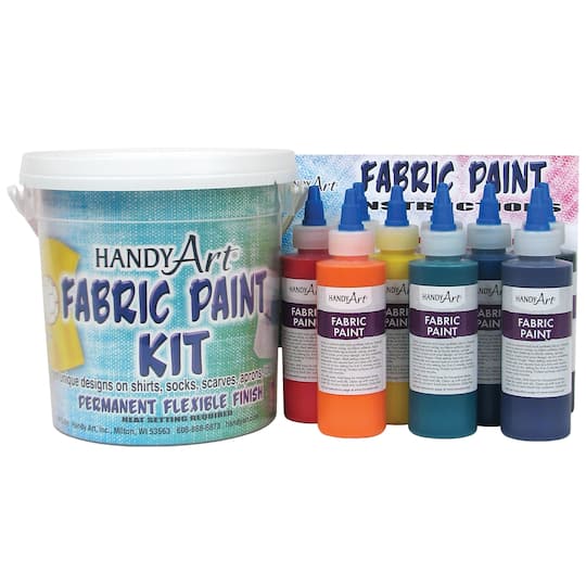Handy Art&#xAE; Fabric Paint Bucket Kit, 9ct.